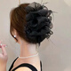Two Worlds Huan Extra Large Cloud Bubble Feather Clip Women's 2025 New High-end Hair Clip Women's Back Head Shark Clip Headdress Black Clip