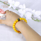 Jiale Beeswax Bracelet Female Old Beeswax Chicken Oil Yellow Bracelet Baltic Amber Jewelry Accessories Birthday Gift Genuine
