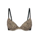 Victoria's Secret Logo Letter Straps Elastic Bottom Comfortable Thin Padded Bra 7BKJ Leopard Print 11263809 75B (34B)