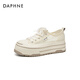 Daphne Mesh Pannel Chaussures pour femmes 2025 Été Thin Breathable et Summer Summer Chaussures blanches Hauteur-Enhancing Chaussures décontractées pour les femmes Beige 36
