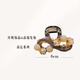 Qinheng Huiling Si Sense Diamond Flower Hairpin Back Head Plate Hair Clip Summer Medium Half-Big Shark Collet Headdress 1048 Champagne Color (Mixed Material) 8