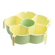 Hot pot side dishes, rotating drain basket, vegetable platter, cutlery, ingredient compartment set, household food preparation plate, handle six-compartment hot pot platter - Menglu