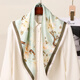 DHKZSTE SILK SCARF для женщин шелковидный шелк шелк шелк шелк 70 квадратных шарфов для шарфа для Дня матери для подруги, жены, матери и старейшин подарка на день рождения для китайского стиля Lotus