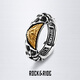 ROCK&RIDE Rebirth Bone Preview Ring 925 Silver Retro Trendy Exquisite Men’s Premium Gift for Boyfriend 25