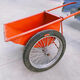 Green forest dump truck labor site trolley two-wheeled hand push truck construction waste hauling gray ordinary large bucket + ordinary solid wheels