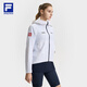 FILA Women's Woven Jacket 25 Summer Bicycle Hooded Sunscreen Top Jade White-WT S 160/80A