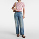 Valentino [chinesisches Valentinstagsgeschenk] Valentino Wolle kurzärmelig P01059821 Pink XS CN 160/84