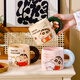 Feiyu Crayon Shin-chan Hug Big Belly Ceramic Mug Gift Bag 460ml Practical and Exquisite Birthday Gift for Girls