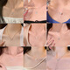 Yusen Memories Leichte Luxus Titanium Stahl Halskette für Frauen Nischendesign Heiße Mädchen Perlen Schlüsselbeinkette und Evergrande Accessoires x897 Silber#Bow Zirkon Halskette