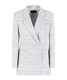 Emporio Armani 25SS Checked Muster Leinenmischung Doppelbrustanzug Frauen Farbe EW000982Te13533 20 EU-48