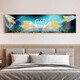 Mei'an Home Chambre de chambre à coucher Décoration peinture de luxe Luxury Chambre maître maître peinture fond de fond mur mural Swan 2024 Nouveau style WS1047 Mutual Support 30 * 120cm1.2 mètres Le lit peut être une taille d'image personnalisée