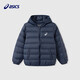 ASICS Ropa infantil 25 años de invierno Los niños suaves y cómodos de tres a prueba de calentamiento liviano [High Down Charge] azul marino Limpieza 1000-Duck Down 170 Llenado 109.2g