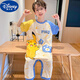 迪士尼（Disney）小孩衣服儿童连体睡衣棉男童夏季短袖薄款防踢睡袋中大童男孩连体 G-9925#小黑猫 170 6码【身高80-90cm】25-30斤