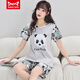 
Catman MIIOW pajamas for women in summer pure cotton short sleeve thin Korean version sweet and cute large size student home clothing set summer 1396 M women's style 75-85Jin [Jin equals 0.5 kg]