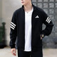 Adidas Jacke Herren 2025 Frühlings- und Herbst -New Sportswear Strick Ständer Kragen Herren Top Jacke JD4885 JD4885 Black XL