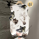Playboy (PLAYBOY) Men's Ice Silk Quick-Drying Vest 2025 New Summer Fashion Fashion Casual Vest Sleeveless T-shirt Undershirt White 2XL 135-150Jin [Jin equals 0.5 kg]