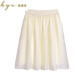 Jupe Hengyuanxiang pour les femmes en été 2025 Nouvelle slim ajustement, mince et grande, grande taille, graisse mm, réduction de l'âge, jupe courte à la mode, vert [de bonne qualité] l recommandé [100-120jin [Jin est égal à 0,5 kg]]]