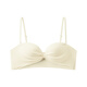 
Carey Kay half cup underwear for women's small breasts gathering girls' bra strapless anti-slip anti-sagging top support sexy strap bra pink skin color M (34/75AB recommended)