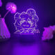 Chiyou anhela convertirse en una bailarina de figura mágica, Duna, Lis, Tenkawa Kaori, animación de luz nocturna circundante, grietas sobre fondo blanco, toque de 7 colores, USB+compartimento de batería 4877 Tenkawa Kaori