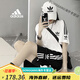 阿迪达斯（adidas）三叶草新款纯棉运动套装男女夏季情侣刺绣休闲圆领T恤短裤两件套 9889夏季情侣款刺绣T恤短裤两件2 4XL【170斤-190斤】