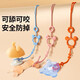 Teether anti-drop chain baby anti-lost rope molar stick silicone toy lanyard baby chewing gum pacifier chain clip Yuanqi orange double buckle can be chewed