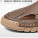 Sandalias de carpintero de carpintería Summer de cuero sin alivio para hombres zapatos casuales de cuero transpirable