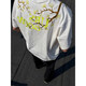 Camiseta estadounidense de manga corta bordada de peso pesado de Du Xiaoxian para niños en verano y guapo Cityboy Pareja de camiseta de media manga DSA486-CXT2691 Negro [alta calidad] XL [recomendado 120-140Jin [Jin equivale a 0.5 kg]]]