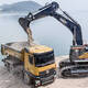 Zhouge Mine Mulde Truck Lastwagen Große Fernbedienungssteuer -Lkw -Legierungs -Lkw -Lkw -Lkw -Ladung Fahrzeugladung Transport transportiert Schlamm Kinder Elektrofahrzeug 10 Kanalkipper LKW -LKW zwei elektrische Akkulaufzeit von etwa 50 Minuten + kostenloser Wartungsservice