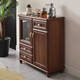 Armoire de bar à thé 2024 Nouvelle maison chinois en bois massif entièrement automatique distributeur d'eau intelligente avec désinfection armoire intégrée 9902 moderne luxe léger chaud