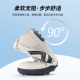 Seven Wolf men's shoes summer casual shoes breathable punched cloth shoes lightweight and non-slip shoes 9854 white brown [punched on cloth] 41 - Large size