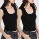 
Slim fit and slim suspender vest for women in summer 2025 new versatile large size fat MM sleeveless short base top K10-dark gray 2XL Recommended weight 130-150Jin [Jin equals 0.5 kg]