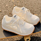 Gu Fansha thick-soled white shoes for women in summer breathable and unstable women's shoes mesh shoes with skirt shoes versatile sports training shoes 9905-3 beige 38