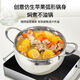 Imported from Germany, 316 stainless steel one-piece thick-bottomed stew pot, steaming and cooking porridge pot, 3500ml, with lid, imported from Germany, thickened stainless steel soup pot, German craftsmanship