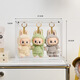 OMANTI figure pendant storage box can be stacked with dust-proof transparent display box labubu enamel plush doll display stand transparent storage box hanging style 1 piece