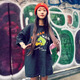 Lee Kids японский американский модный бренд Human Dragon Year Limited Shore-Teared Men Пара летняя мультипликационная футболка для животных женская топ-3892 Black S