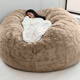 Pupan Doubao Artificial Fur Doudou SOFA peut être de 5 pieds 6ft7ft de vin rouge 5.00x5.00 cm Couverture de tissu 13565 cm