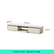 Lin's Home White TV Cabinet Living Room 2025 New Household Floor-standing Rock Coffee Table Combination Small Apartment RI1M-A