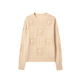 ROMON high-end knitted sweater for women handmade crochet pure cardigan 2025 spring new retro jacquard pullover thick sweater stycoon rice equal size