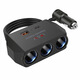Bull suitable car charger car charger cigarette lighter one for three with USB+PD fast charging interface 12V24V universal