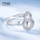 TTMIX gourd platinum ring for women pt950 platinum ring shiny honeycomb live ring for girlfriend 4.5-4.7g