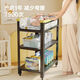 He Jiangong diaper table with guardrail crib steel storage rack with fence movable care table milk powder diapers multi-function cream color [buy fence contact customer service] Gift universal wheel / length 900 / width 500 / height 1050 /