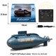 
Submarine toy simulation mini remote control boat submarine six-way toy boat electric model children boy toy nuclear submarine blue six-way