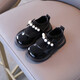 Leather Shoes Girls Princess Shoes Children's Small Leather Shoes Spring and Autumn 2025 New Autumn Style Girls' Single Shoes Baby Leather Shoes Black 24