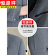 Hengyuanxiang (HYX) high-end double-sided woolen coat men's autumn and winter casual short men's jacket lapel men's woolen coat black 2XL (155-170Jin Jin equals 0.5 kg)