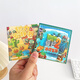 Cute mini plant vs. zombie magnetic sticker quiet book toys children's boy gift small magnetic sticker book Magnetic quiet book - Magnetic 6 complete set 10*10cm [3 scenes + 2 materials]