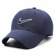 MICHAEL JORDAN-NIKE hat spring and autumn style peaked cap outdoor couple sun protection face display men's sun hat casual fishing sunshade Nike quick-drying embroidered letter hook black Nike adjustable (55-60cm)