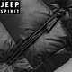 Jeep Spirit Black Gold Down Jacket Whort Winter Engrosado 2025 NUEVA pareja Jaqueta de pan Chaqueta de invierno 681 Black Men and Women mismo estilo 200/Volumen relleno S [95-105Jin [Jin equivale a 0.5 kg]]