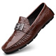 
Yunyouli (yunyouli) live broadcast of crocodile pattern beans shoes lazy driving shoes British casual men's leather shoes imitation leather 15888 black 38