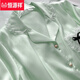 恒源祥冰丝睡衣女夏天短袖公主风性感蕾丝家居服套装2025年新款夏季可爱 YX9201开/衫双短宠物猫 XL 115-130斤