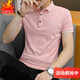 T-shirt de revers pour hommes de la dynastie Jiumu Summer à manchette à manches courtes à manche à manches à manches à manches à manches à manches à manches à manches à manches à manches à manches à manches à manches à manches mi-manche Paul 6625 Lu High-End Casual XL 120-135Jin [Jin est égal à 0,5 kg]
